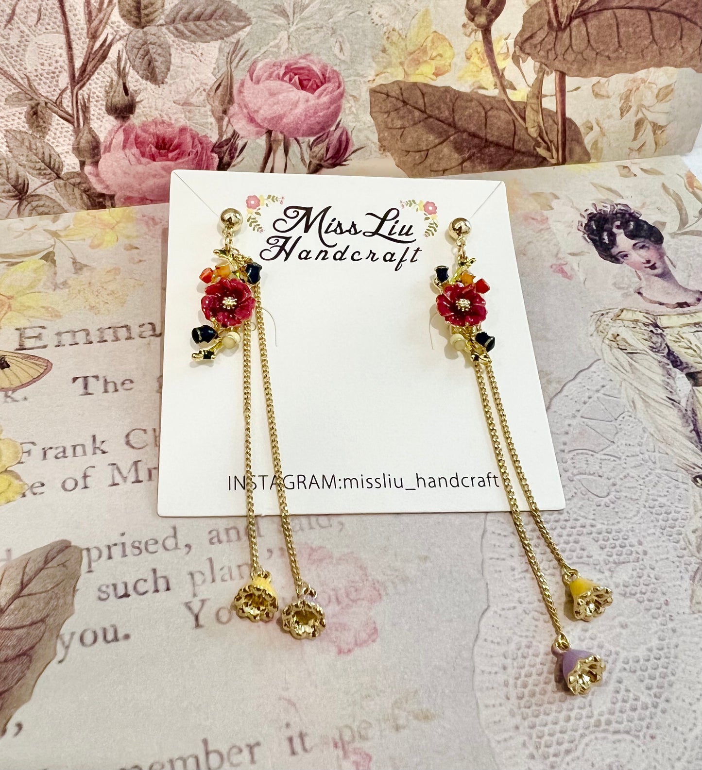 Dangling Flower earring