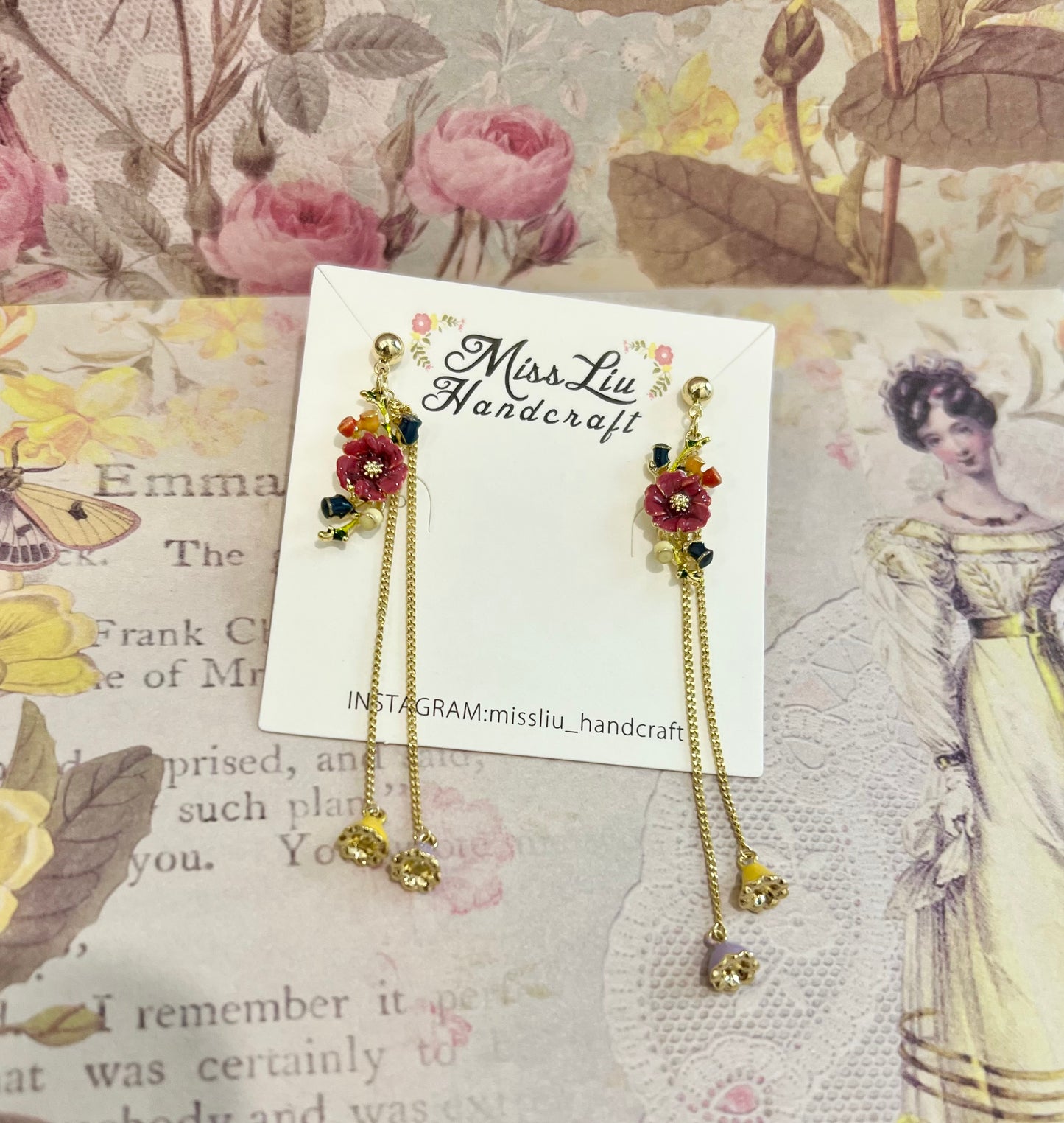 Dangling Flower earring