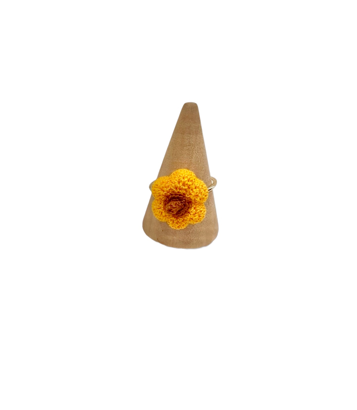 Handmade crochet pumpkin ring